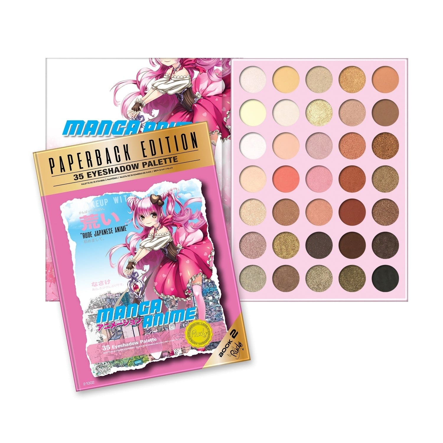 Rude Cosmetics Cosmetics > Palettes Rude Cosmetics - Manga Anime Palette - Paperback Edition (Book 2) 810079381029 38102