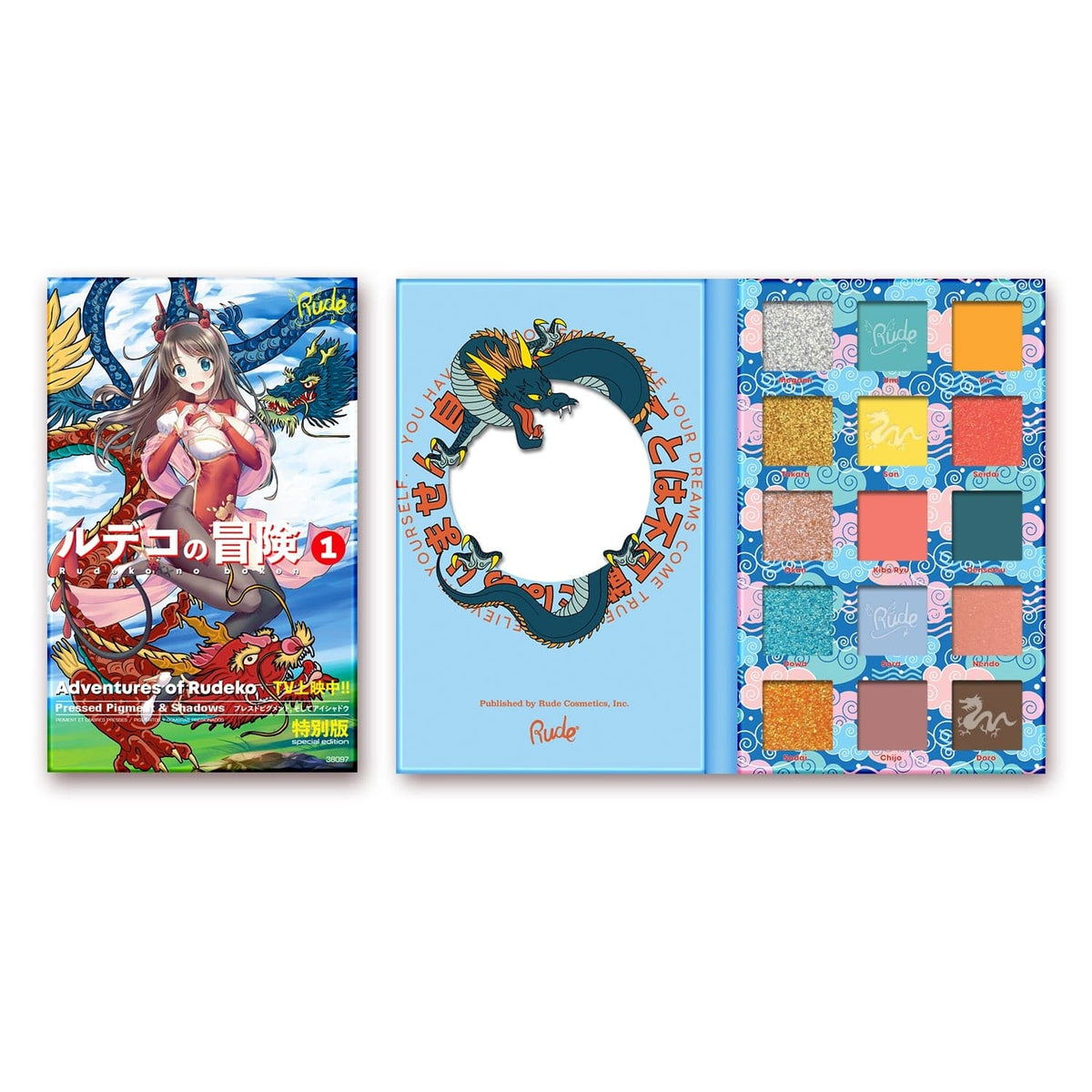 Rude Cosmetics Cosmetics > Palettes Rude Cosmetics - Manga Collection - Adventures of Rudeko 810079380978 38097