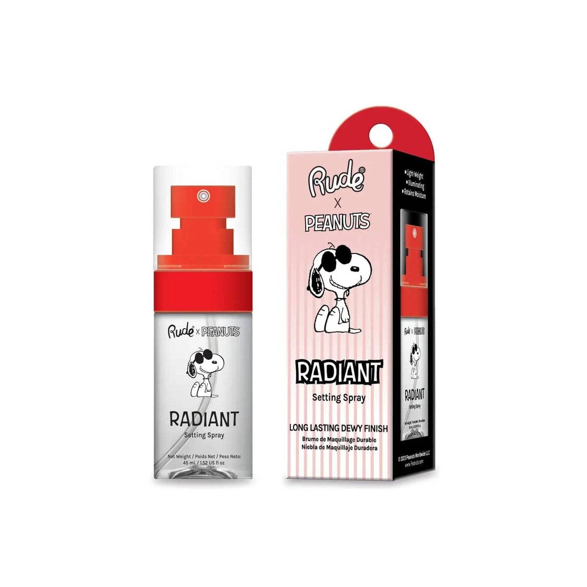 Rude Cosmetics Cosmetics > Setting Spray Peanuts Radiant Setting Spray 810079384754 38475