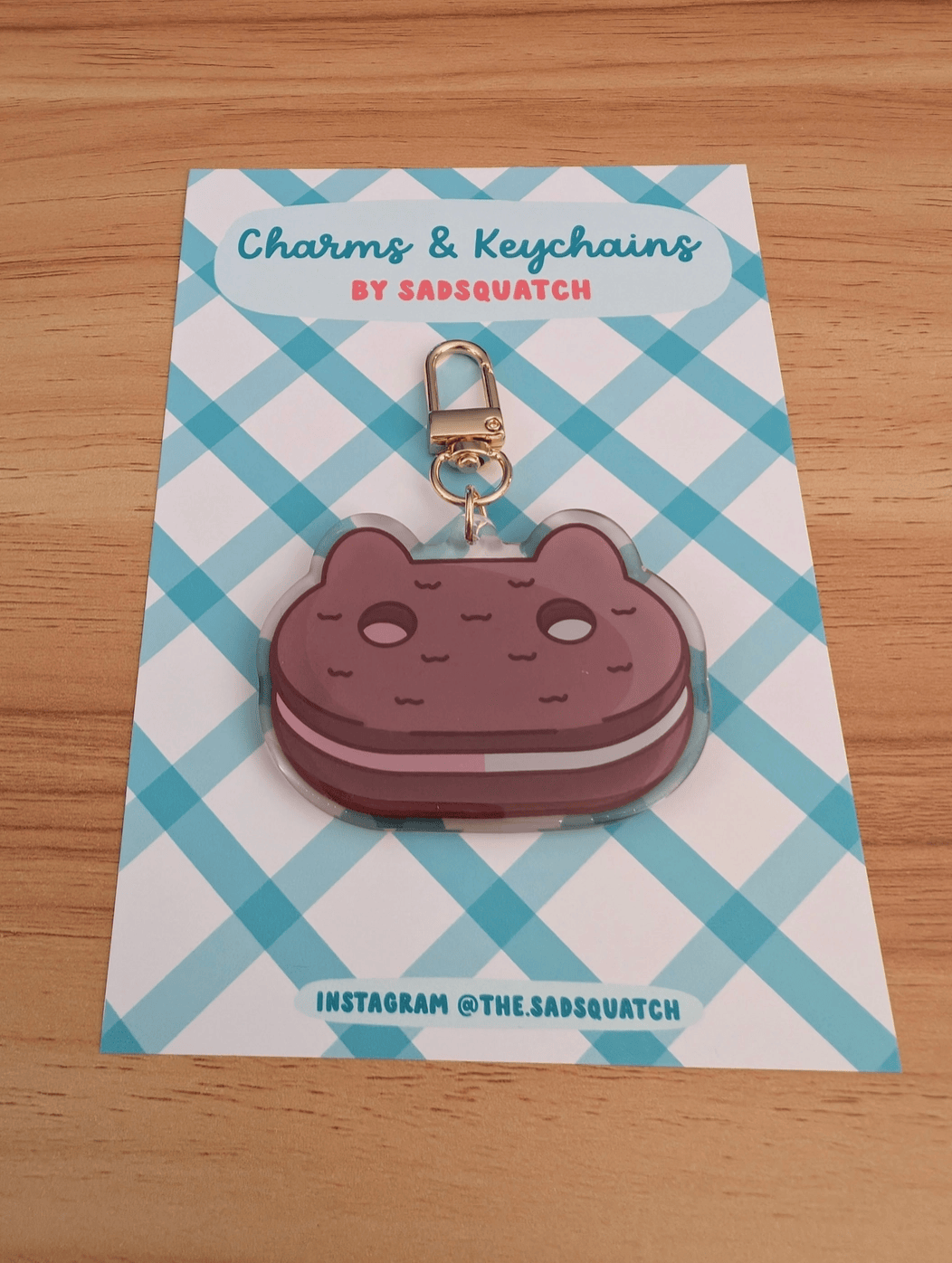 Sadsquatch Miscellaneous > Keychains Cookie Cat - Steven Universe Charm Keychain CHARM-CKCAT