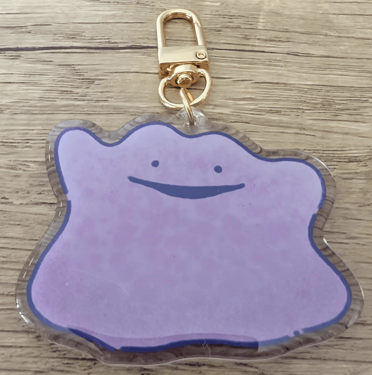 Sadsquatch Miscellaneous > Keychains Ditto - Cute Kawaii Pokemon Charm Keychain CHARM-DITTO