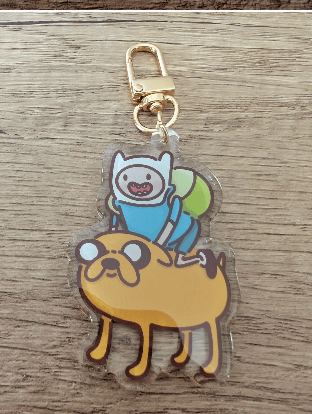 Sadsquatch Miscellaneous > Keychains Finn and Jake - Adventure Time Charm Keychain CHARM-FINNJ