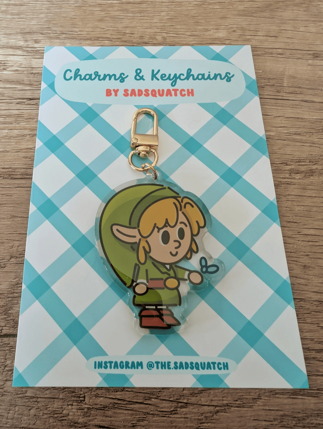 Sadsquatch Miscellaneous > Keychains Link and Navi - Legend of Zelda Nintendo Charm Keychain CHARM-LINK