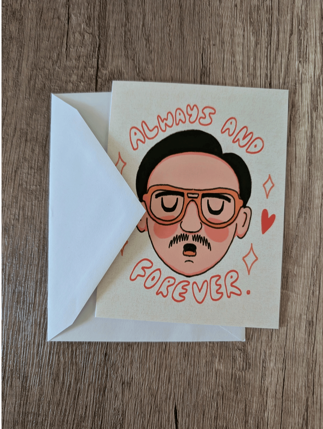 Sadsquatch Non-Collectible Card Always and Forever - Cute Napoleon Dynamite Kip Love Card CARDS-KIPP