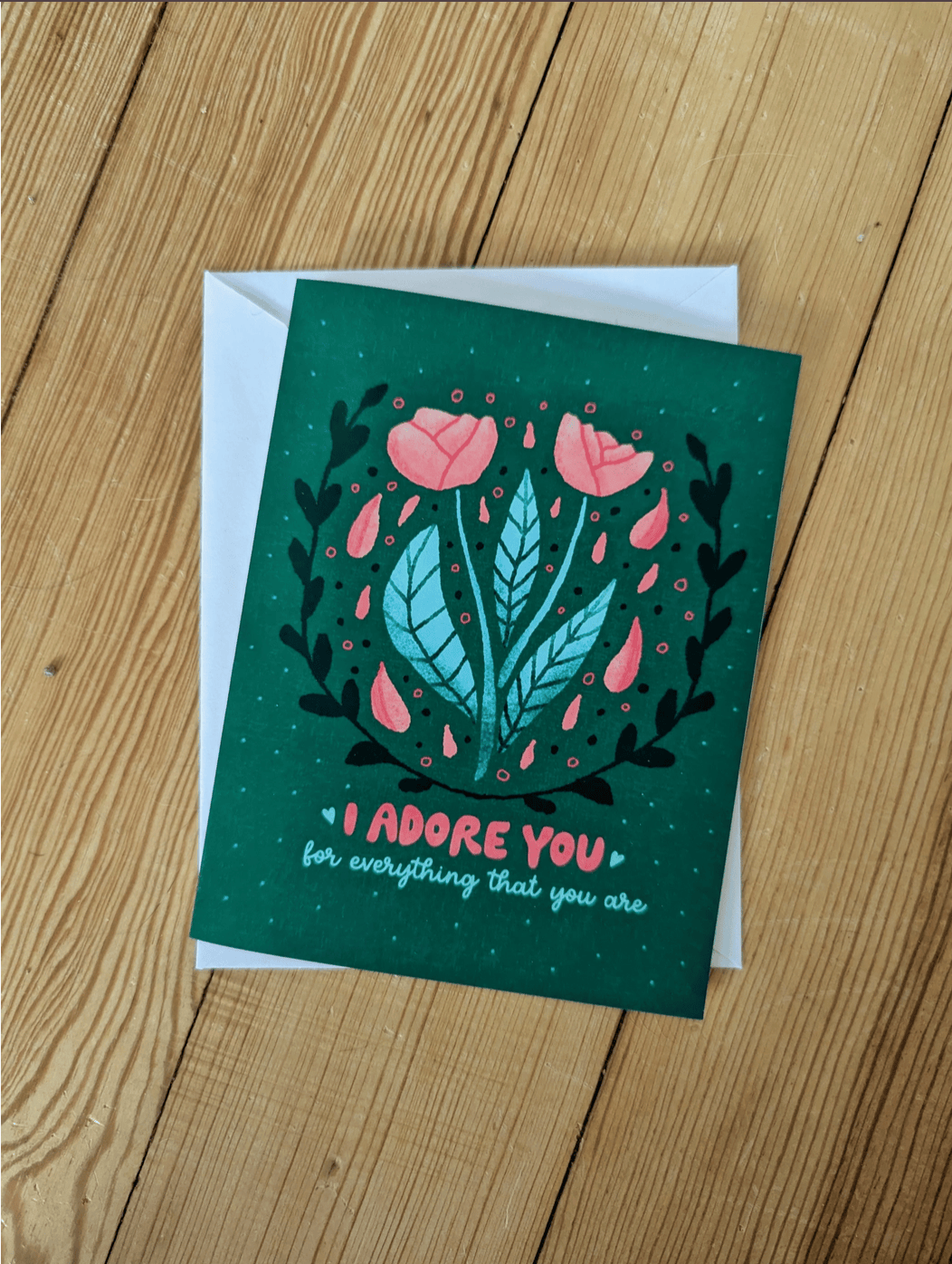 Sadsquatch Non-Collectible Card I Adore You - Cute Romantic Greeting Card CARDS-ADORE