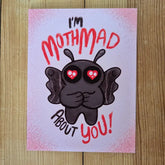 Sadsquatch Stationery > Greeting Cards Mothmad About You Card CARDS-MOTHM