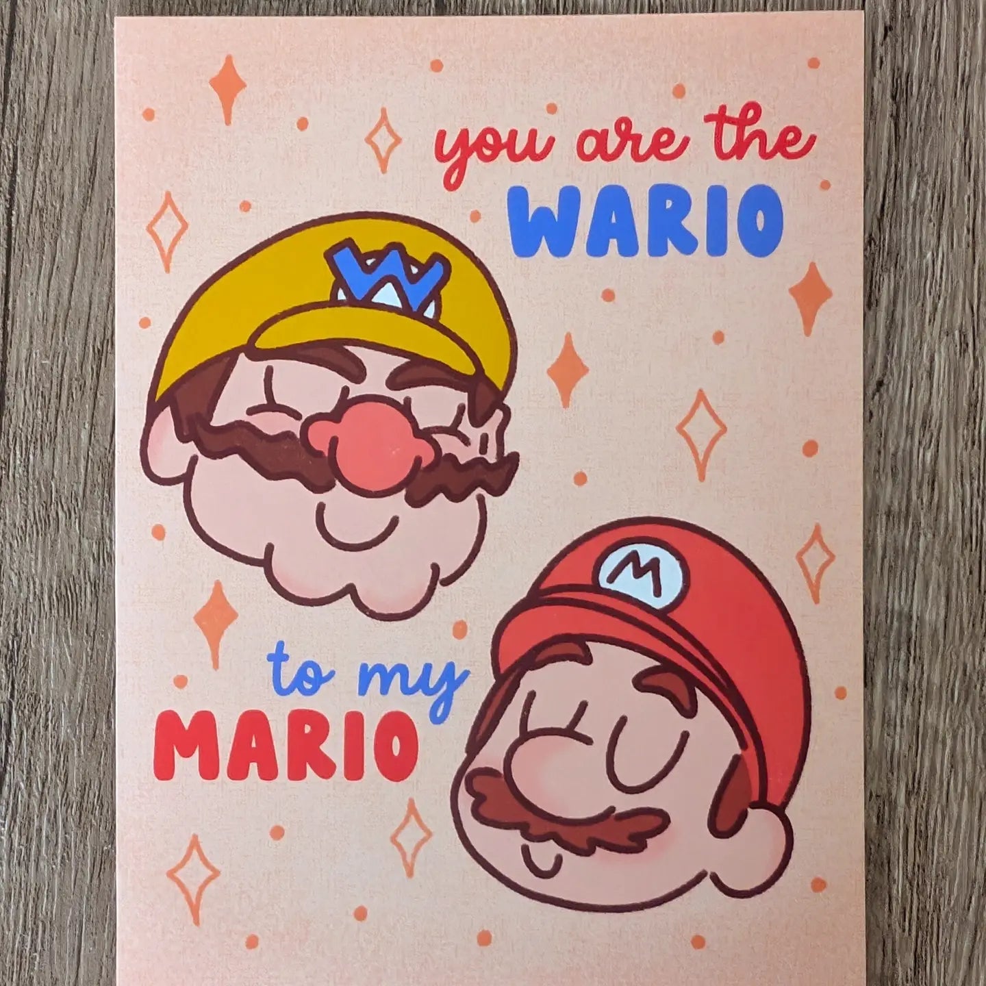 Sadsquatch Stationery > Greeting Cards The Wario To My Mario - Cute Friendship Love Greeting Card 70968828