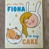 Sadsquatch Stationery > Greeting Cards You are the Fiona to My Cake Card CARDS-FANDC
