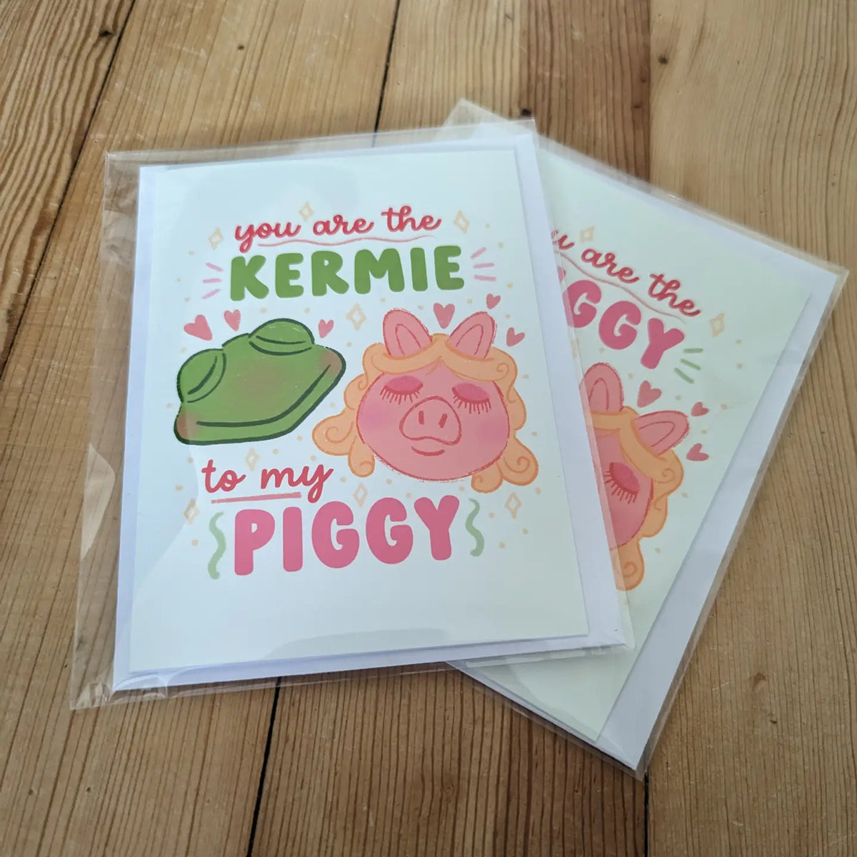 Sadsquatch Stationery > Greeting Cards You are the Kermie to My Piggy Card CARDS-K2P