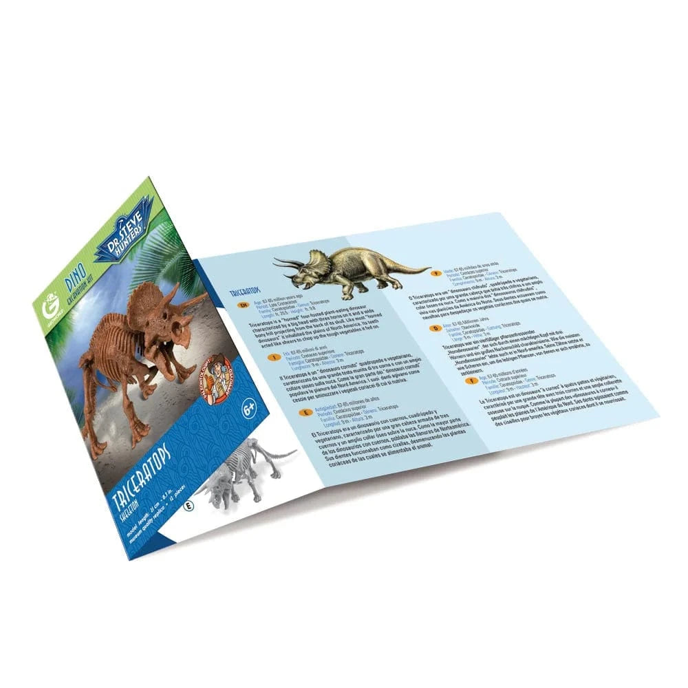 Safari, Ltd. Model Kits > Other Model Kits Geoworld: Dino Excavation Kit - Triceratops Skeleton 811170018135 102401