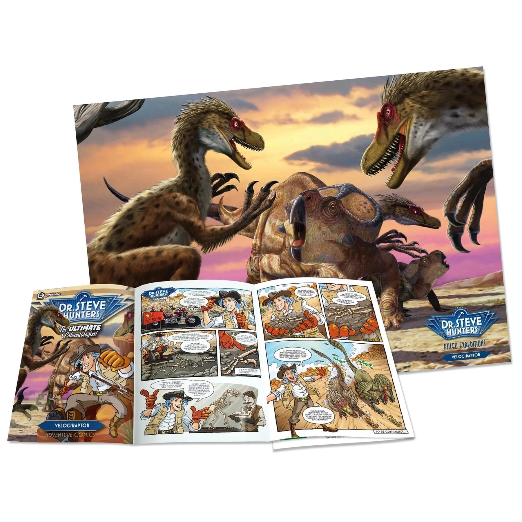 Safari, Ltd. Model Kits > Other Model Kits Geoworld: Paleo Expeditions - Velociraptor Kit 811170017954 102394