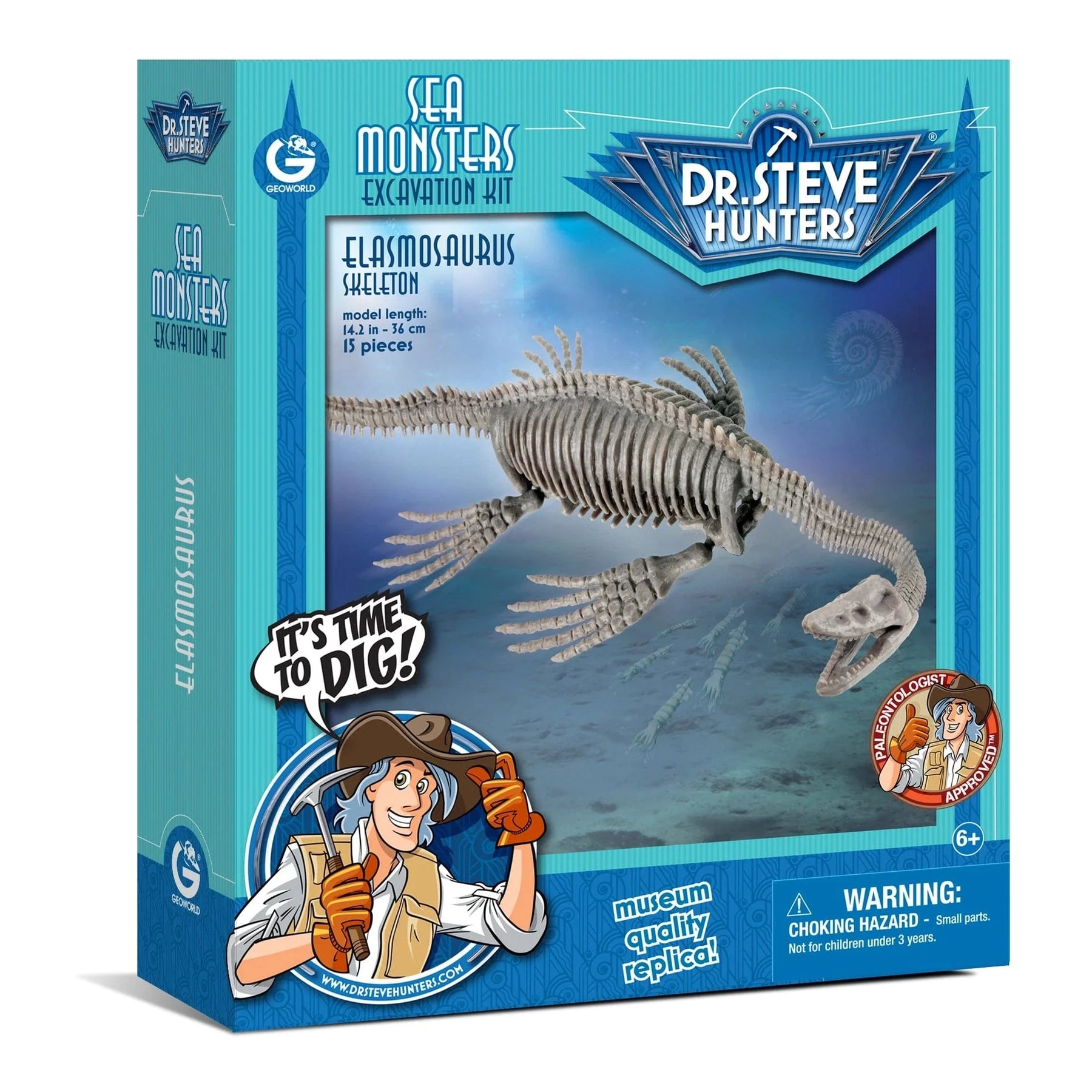 Safari, Ltd. Model Kits > Other Model Kits Geoworld: Sea Monsters Excavation Kit - Elasmosaurus Skeleton 811170018326 102411