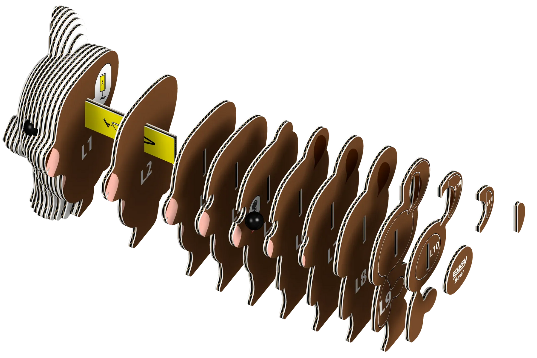 Safari, Ltd. Puzzles > 3D Puzzles Eugy: 3D Puzzle - Bear 9421035150378 105620
