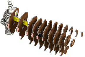 Safari, Ltd. Puzzles > 3D Puzzles Eugy: 3D Puzzle - Bear 9421035150378 105620