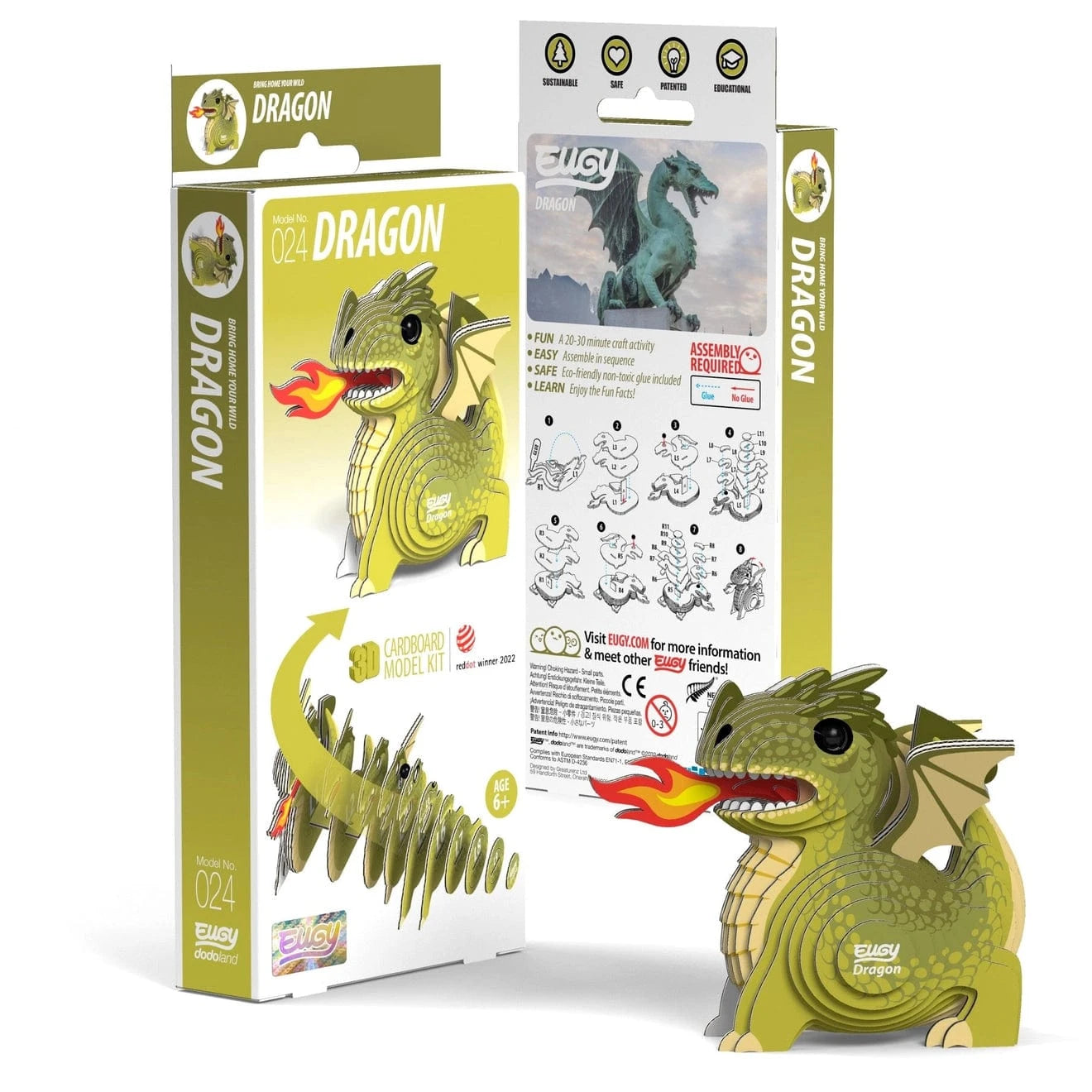 Safari, Ltd. Puzzles > 3D Puzzles Eugy: 3D Puzzle - Dragon 9421035150231 105605
