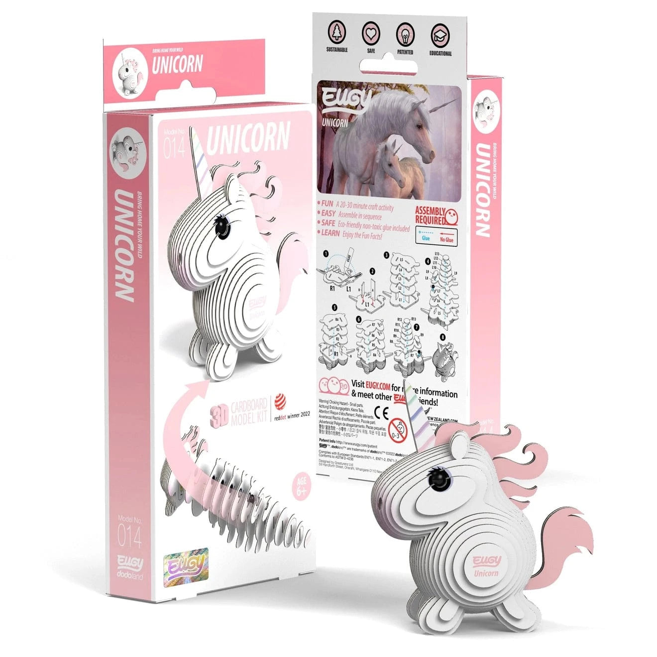 Safari, Ltd. Puzzles > 3D Puzzles Eugy: 3D Puzzle - Unicorn 9421035150132 105595