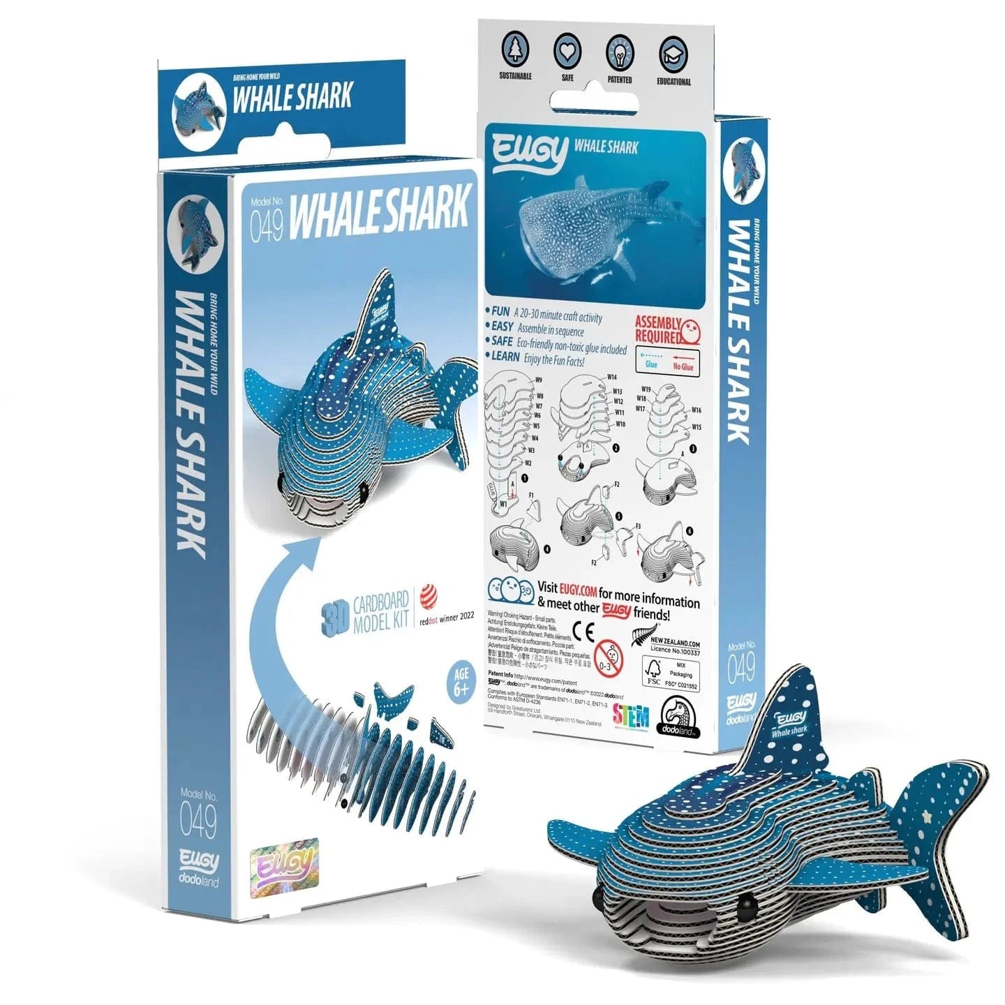 Safari, Ltd. Puzzles > 3D Puzzles Eugy: 3D Puzzle - Whale Shark 9421035150477 105630