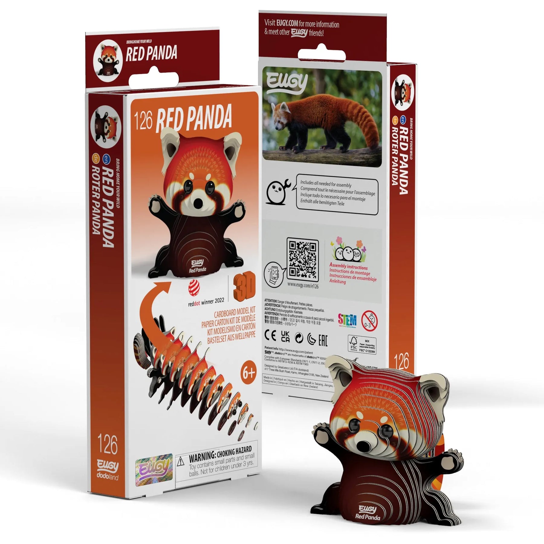 Safari, Ltd. Puzzles > 3D Puzzles Eugy Red Panda 3D Puzzle 9421036940473 110516