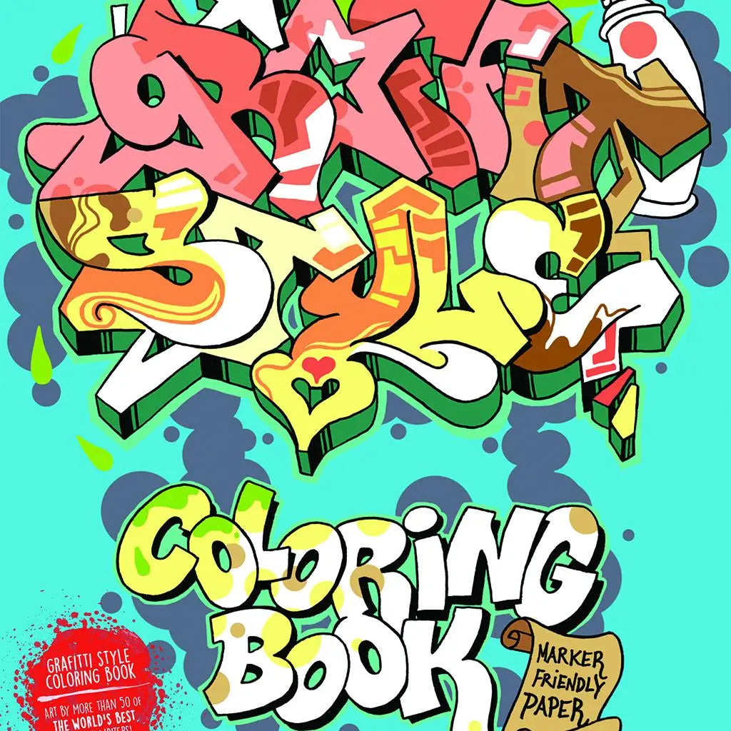 SCB Books > Coloring Books Graffiti Style Coloring Book 9789188369055