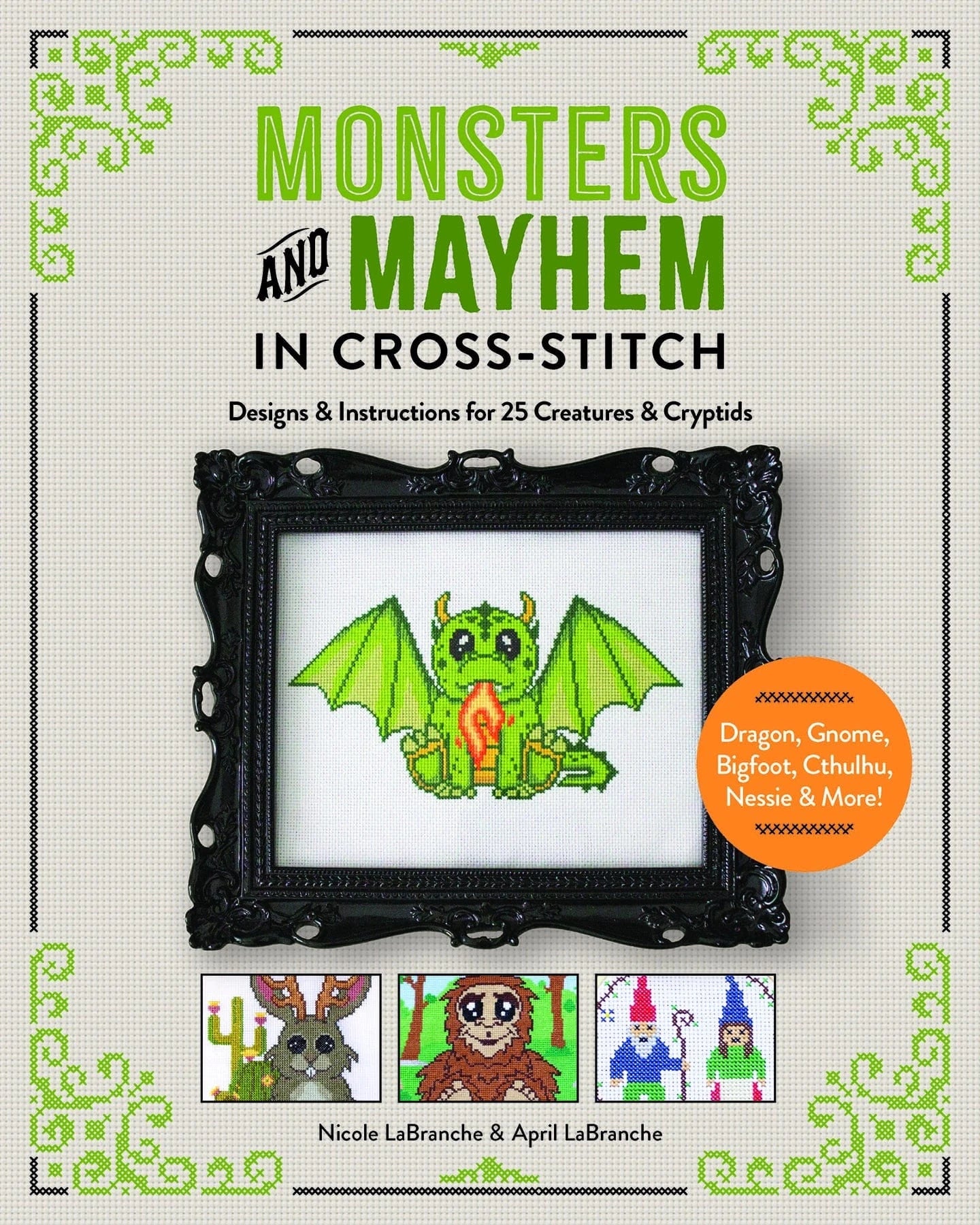 Schiffer Books Books > Art & Gifts > Make Art Monsters and Mayhem in Cross-Stitch: Designs and Instruction 9780764369612 SCH-9780764369612