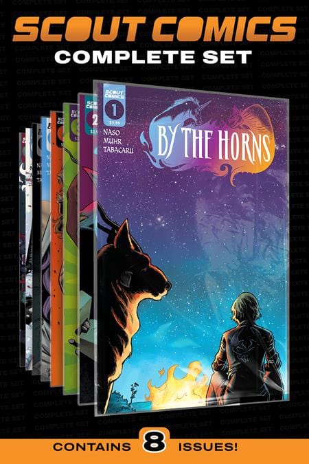 Scout Comics Comic Books BY THE HORNS TP VOL 1 COLLECTORS PACK COMPLETE SET 02221172925900111 0524SC554