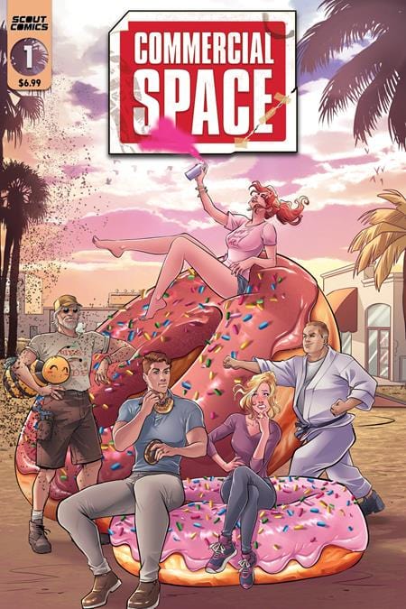 Scout Comics Comic Books COMMERCIAL SPACE #1 (ONE SHOT) CVR B MICHELA CACCIATORE VAR 02221172421600121 0724SC613