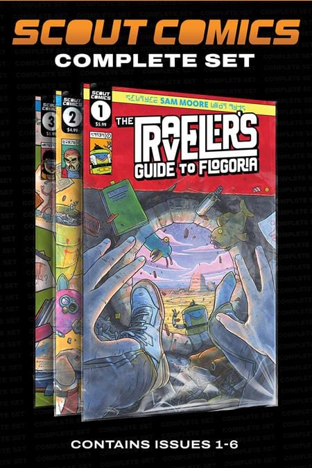 Scout Comics Comic Books TRAVELERS GUIDE TO FLOGORIA COMPLETE SET 02221172922800111 0424SC512