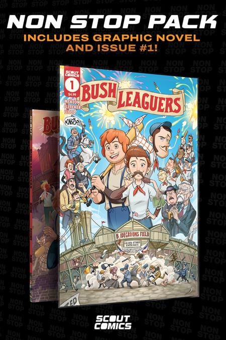 Scout Comics Graphic Novel BUSH LEAGUERS COLLECTORS PACK #1 AND COMPLETE TP (NONSTOP) 02221172720000111 0224SC439