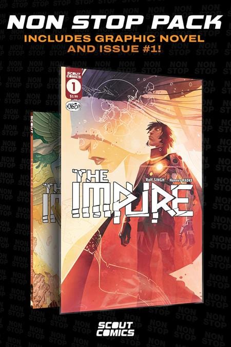 Scout Comics Graphic Novel IMPURE COLLECTORS PACK #1 AND COMPLETE TP (NONSTOP) 02221172529900111 0224SC444