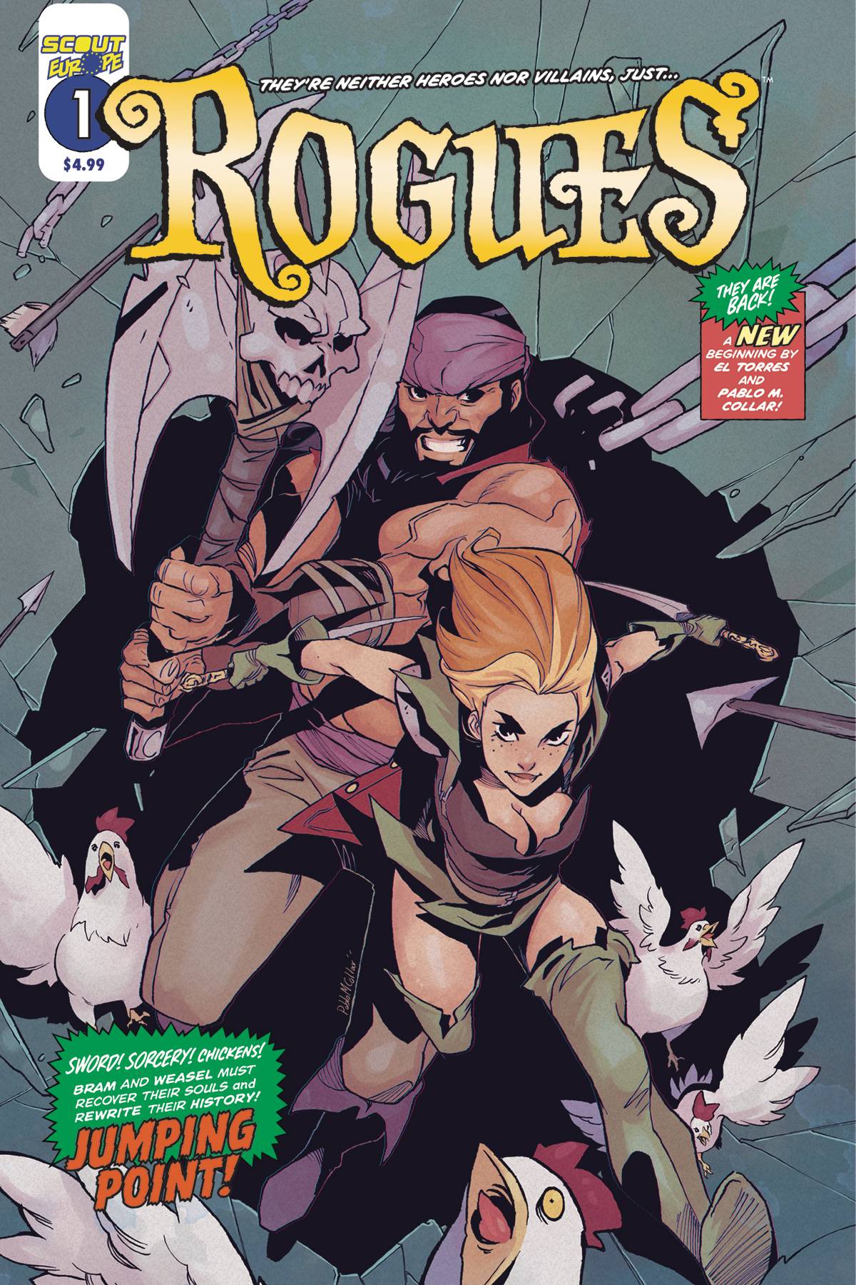 SCOUT EUROPE Comic Books ROGUES #1 CVR A PABLO M COLLAR 02221172221200111 NOV231699