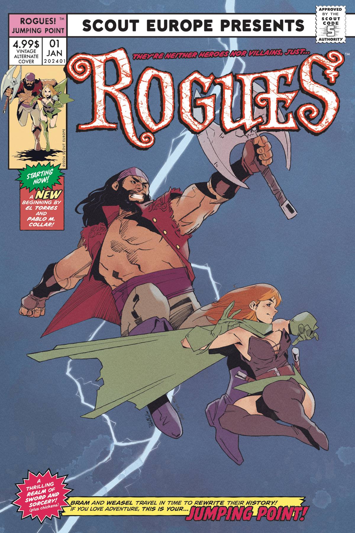 SCOUT EUROPE Comic Books ROGUES #1 CVR B PABLO M COLLAR 02221172221200121 NOV231700