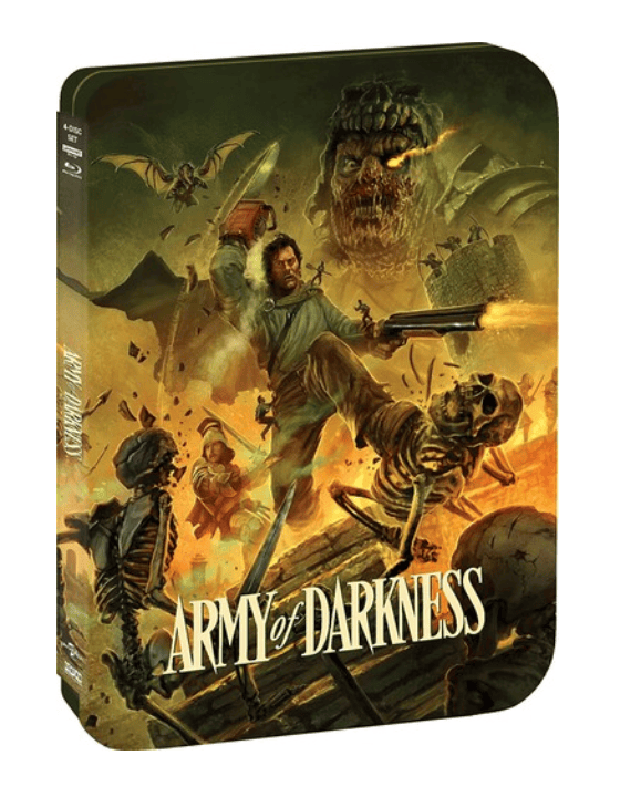 Scream Factory Movies > 4K BR: Army of Darkness (Steelbook) 826663228946 SFAT1000819338UHD