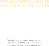 Secretly Distribution-Bwscd Music > Vinyl Records The Mountain Goats - All Hail West Texas (Digital Download Card) 673855048116 MRG481.1