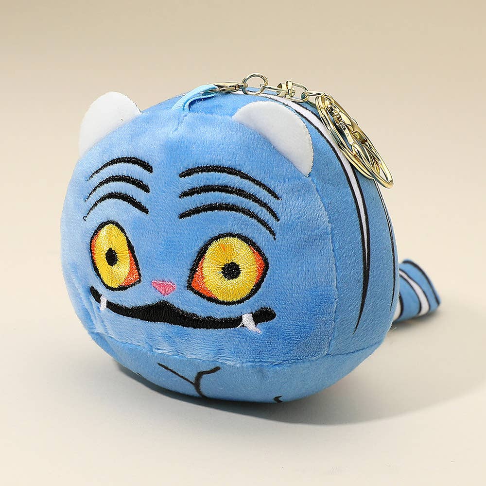 Sensibling Corp. Toys > Plushies KPop Demon Hunters: Keychain Charm - Huntrix The Derpy Tiger MKY1778 MKY1778