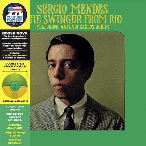 Sergio Mendes Music > Vinyl Records Sergio Mendes - Swinger from Rio - Green/Yellow Vinyl 819514011958 CULF1195.1
