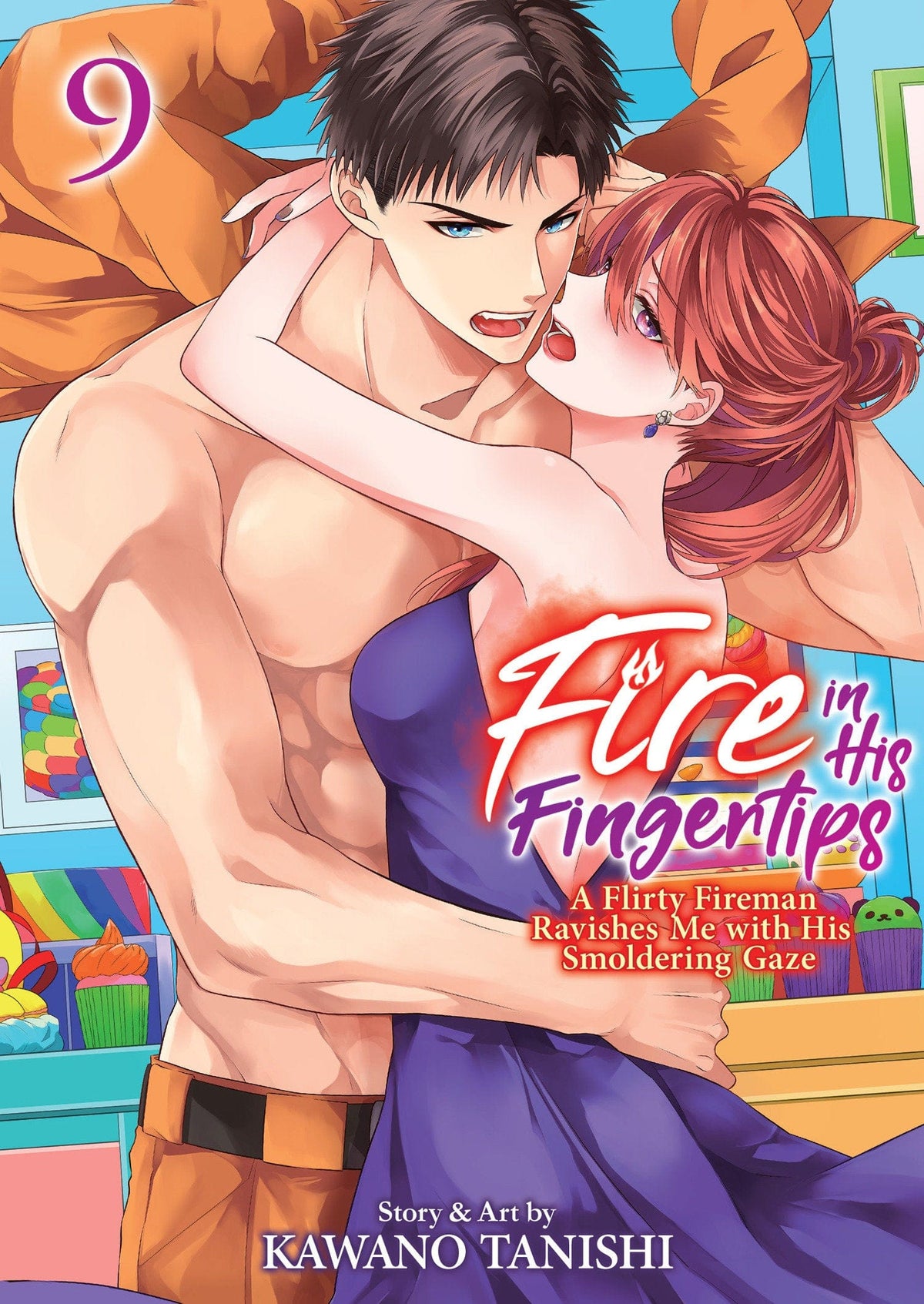 Seven Seas Entertainment Manga Fire in His Fingertips: A Flirty Fireman Ravishes Me with His Smoldering Gaze Vol. 9 9798893730135 PRH-9798893730135