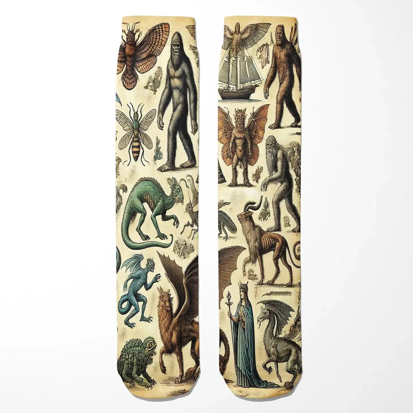 Shady Front Apparel > Socks Cryptids and Mythological Creatures Socks 94361340