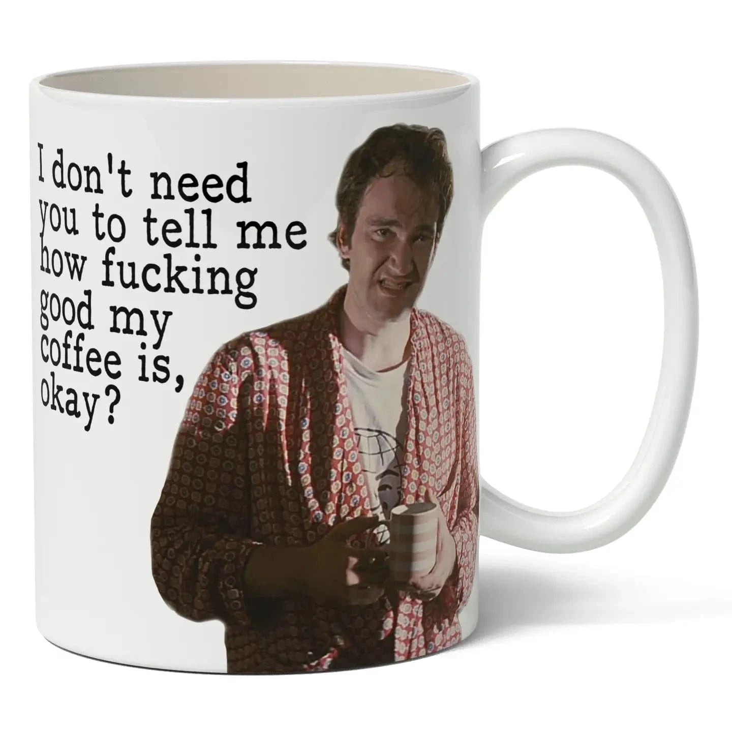 Shady Front Home > Drinkware > Mugs Shady Front: Quentin Tarantino "Pulp Fiction" Inspired Mug 82054652 QUENTINMUG020622