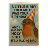 Shady Front Stationery > Greeting Cards A Little Birdy Told Me It's Your Birthday Birthday Card ALITTLEBIRDYTOLDMECARD072725