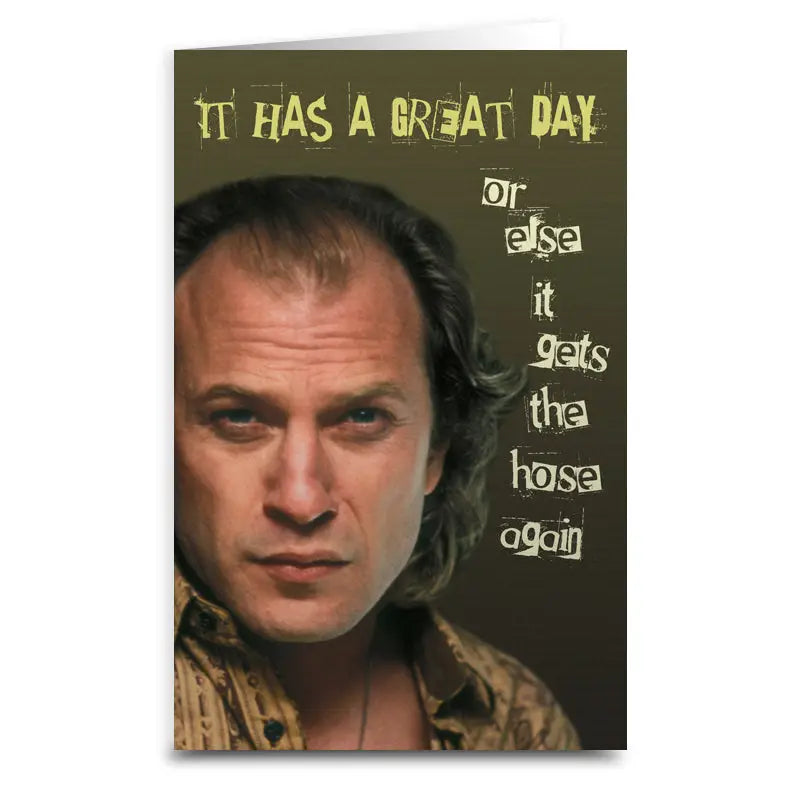 Shady Front Stationery > Greeting Cards Silence of the Lambs "Gets the Hose" Greeting Card 05420284 SLCLMBSCARD-1