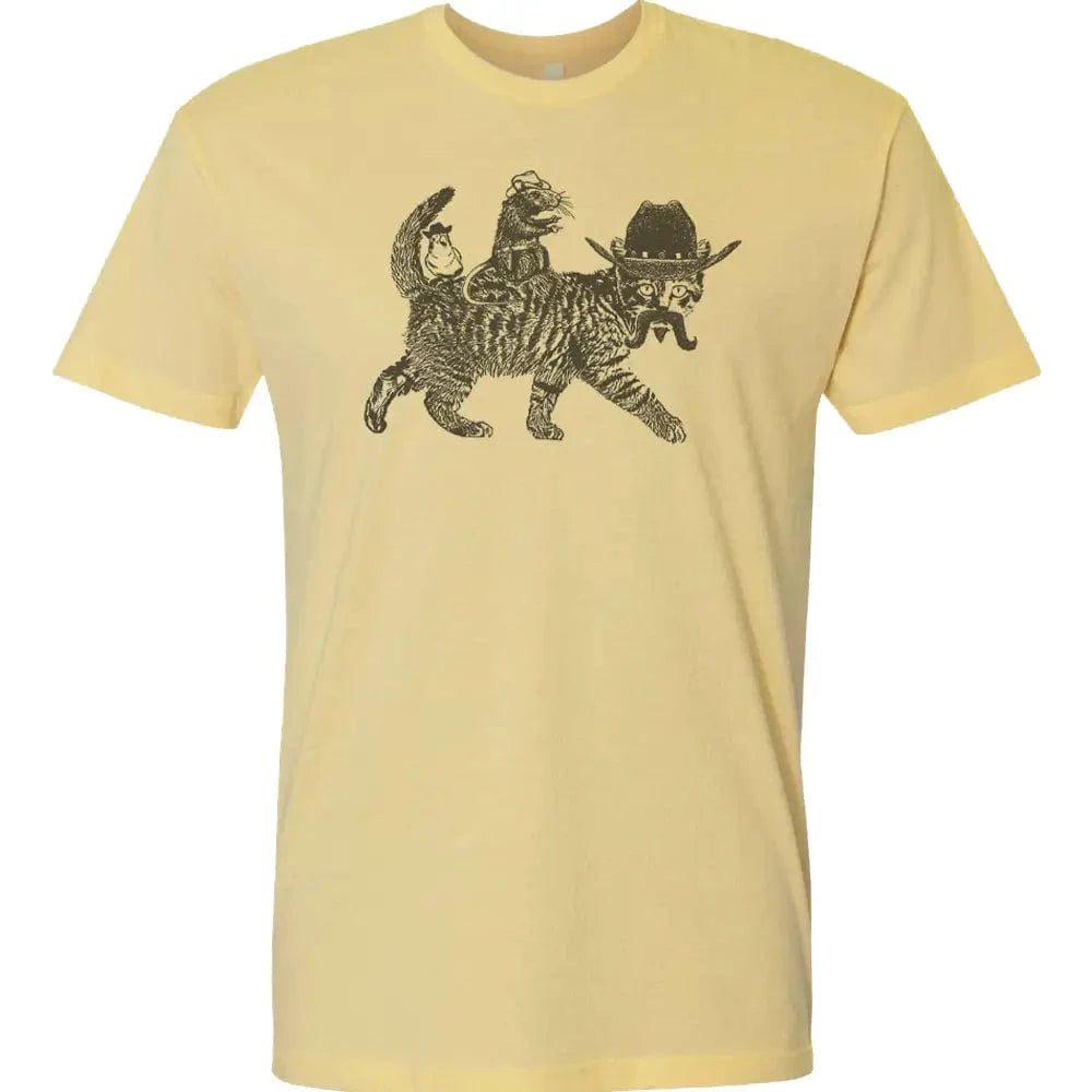 Shirtmandude Co Apparel > T-shirts T-SHIRT: Cowboy Cat