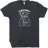 Shirtmandude Co Apparel > T-shirts T-SHIRT: Grim Reaper Cat Meow