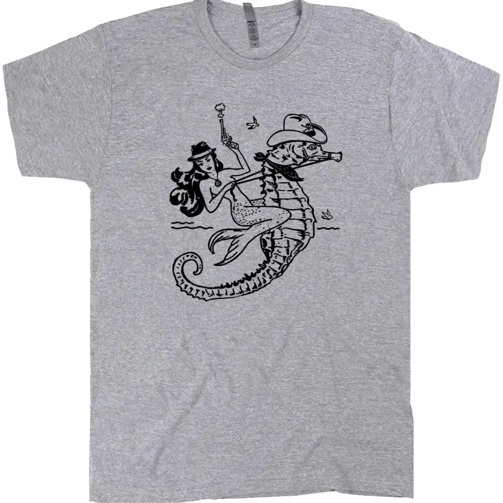 Shirtmandude Co Apparel > T-shirts T-SHIRT: Mermaid Seahorse