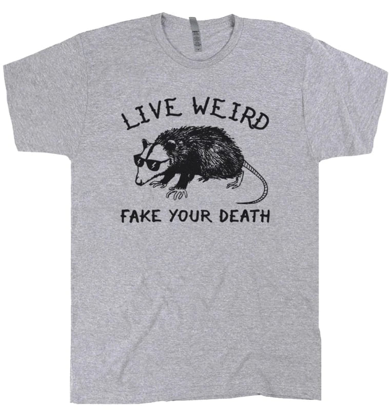 Shirtmandude Co Apparel > T-shirts T-SHIRT: Possum Live Weird