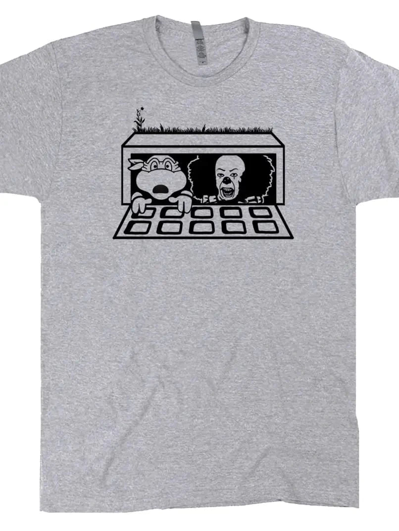 Shirtmandude Co Apparel > T-shirts T-SHIRT: TMNT And Pennywise