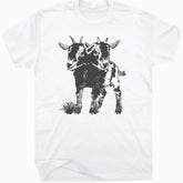 Shirtmandude Co Apparel > T-shirts T-SHIRT: Two Headed Goat
