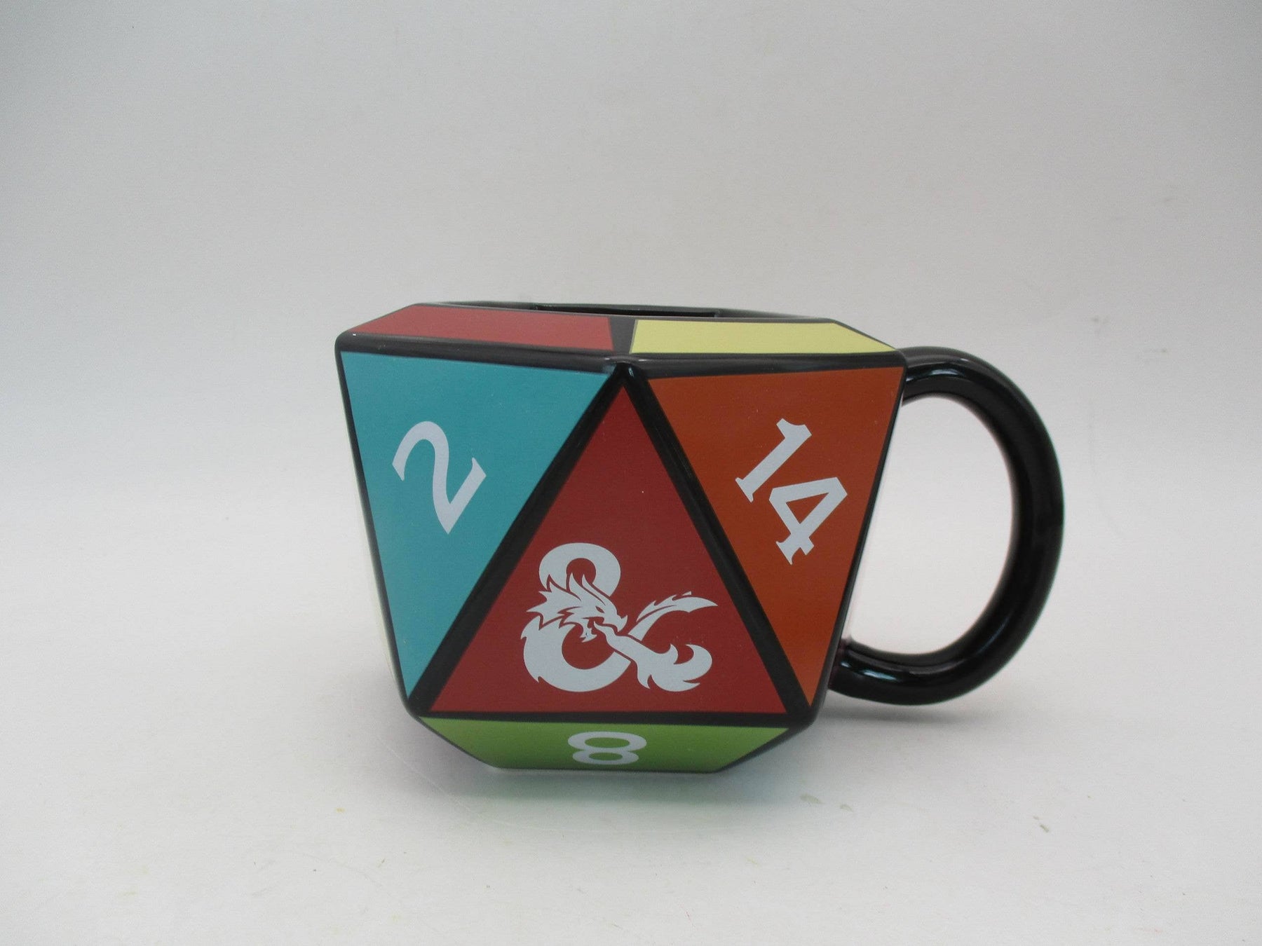 Silver Buffalo Dungeons & Dragons D20 Die Ceramic 3D Sculpted Mug 840298952175 DAD7123D : DAD7123D-CI012SB