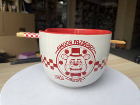 Silver Buffalo FNAF Freddy Fazbears Pizza Box Logo Boxed 20oz Ceramic Ramen FNF814KDB : FNF814KDB-CI012SB