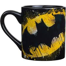 Silver Buffalo Home > Drinkware > Mugs DC COMICS: BATMAN SPLATTER PAINT LOGO - CERAMIC MUG, 14 OZ 818946022365 BN111032