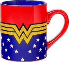 Silver Buffalo Home > Drinkware > Mugs DC COMICS: WONDER WOMAN - CERAMIC MUG W/ GLITTER, 14 OZ 814565021543 WW9032G-DS